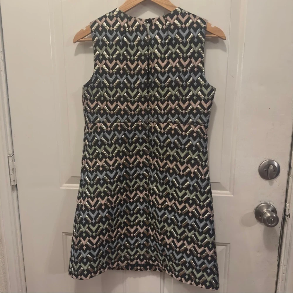 Milly Multi Colored Chevron Mini Dress